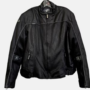 Joe Rocket Black Velocity   Longsleeve Summer Cooling Motorcycle Jacket